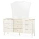 La Marisia Creamy Pearl Dresser and Mirror