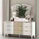 La Marisia Creamy Pearl Dresser and Mirror