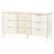 La Marisia Creamy Pearl 9 Drawer Dresser