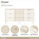 La Marisia Creamy Pearl 9 Drawer Dresser
