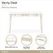 La Marisia Creamy Pearl 1 Drawer Vanity Desk