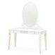 Maris Bay Creamy Pearl 1 Drawer Vanity Table with Mirror