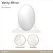 La Marisia Creamy Pearl Oval Vanity Mirror