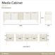 La Marisia Creamy Pearl 80" Media Cabinet