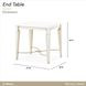 La Marisia Creamy Pearl Rectangular End Table