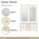 La Marisia Creamy Pearl 2 Door Display Cabinet