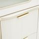 Maris Bay Creamy Pearl 2 Door Display Cabinet