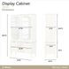 La Marisia Creamy Pearl 2 Door Display Cabinet