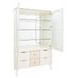 Maris Bay Creamy Pearl 2 Door Display Cabinet