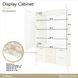 La Marisia Creamy Pearl 2 Door Display Cabinet