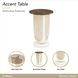 La Marisia Creamy Pearl Round Accent Table
