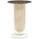 La Marisia Creamy Pearl Round Accent Table