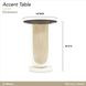 La Marisia Creamy Pearl Round Accent Table