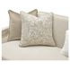 La Marisia Tranquil and Creamy Pearl Chenille 91" Sofa