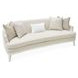 La Marisia Tranquil and Creamy Pearl Chenille 91" Sofa