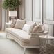 La Marisia Tranquil and Creamy Pearl Chenille 91" Sofa