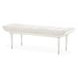 La Marisia Tranquil and Creamy Pearl 61" Accent Bench