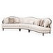 Camellia Field Linen And Warm Pecan 3 Piece Chenille 160" Sofa