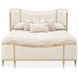 Camellia Field Cornsilk and Caramel Upholstered Panel Bedroom Set with USB Charging