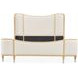 Camellia Field Cornsilk and Caramel Upholstered Panel Bedroom Set with USB Charging