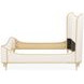 Camellia Field Cornsilk and Caramel Upholstered Panel Bedroom Set with USB Charging