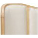 Camellia Field Cornsilk and Caramel King Upholstered Panel Bed with USB Charging