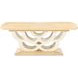 Camellia Field Caramel Extendable Rectangular Dining Room Set