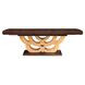 Camellia Field Warm Pecan 124" Extendable Rectangular Dining Table