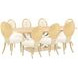 Camellia Field Caramel Extendable Rectangular Dining Room Set