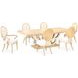 Camellia Field Caramel 124" Extendable Rectangular Dining Table