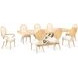 Camellia Field Caramel 124" Extendable Rectangular Dining Table