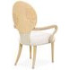 Camellia Field Cornsilk Upholstered Dining Arm Chair Set of 2