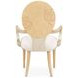 Camellia Field Cornsilk Upholstered Dining Arm Chair Set of 2