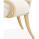 Camellia Field Cornsilk Upholstered Dining Arm Chair Set of 2
