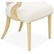 Camellia Field Cornsilk Upholstered Dining Arm Chair Set of 2