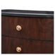 Camellia Field Warm Pecan 3 Drawer Nightstand