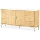 Camellia Field Cornsilk and Caramel Upholstered Panel Bedroom Set with USB Charging