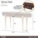 Camellia Field Warm Pecan 1 Drawer Vanity Desk