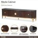 Camellia Field Warm Pecan 78" Media Cabinet