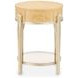 Camellia Field Caramel Oval End Table with Drawer