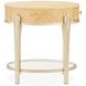 Camellia Field Caramel Oval End Table with Drawer