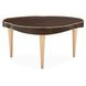 Camellia Field Warm Pecan Free Form Cocktail Table