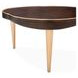 Camellia Field Warm Pecan Free Form Cocktail Table