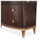 Camellia Field Warm Pecan 2 Door Display Cabinet