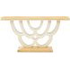 Camellia Field Caramel Rectangular Console Table