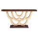 Camellia Field Warm Pecan Rectangular Console Table