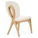 Camellia Field Antique Gold and Linen Vanity Chair