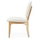 Camellia Field Antique Gold and Linen Vanity Chair