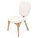 Camellia Field Antique Gold and Linen Vanity Chair