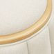 Camellia Field Cornsilk Upholstered Round Bench
